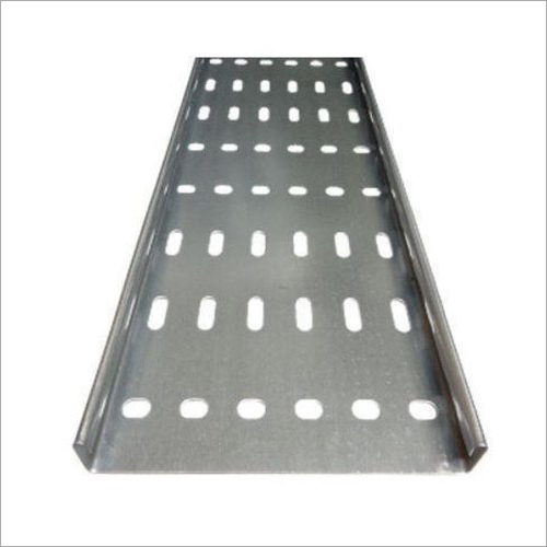 Perforated Cable Tray - Steel Material, 2500-3000mm Length, Silver Finish, 1-2mm Thickness | Lightweight, Rigid Design With Enhanced Ventilation