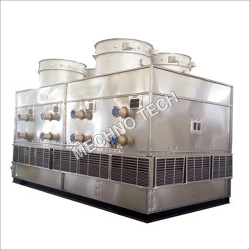 Closed Loop Cooling Tower - Stainless Steel | 50-1000 Tons Cooling Capacity, Three Phase Motor Power 10-15 HP, 220-280 V Voltage, Efficient Heat Transfer Solution