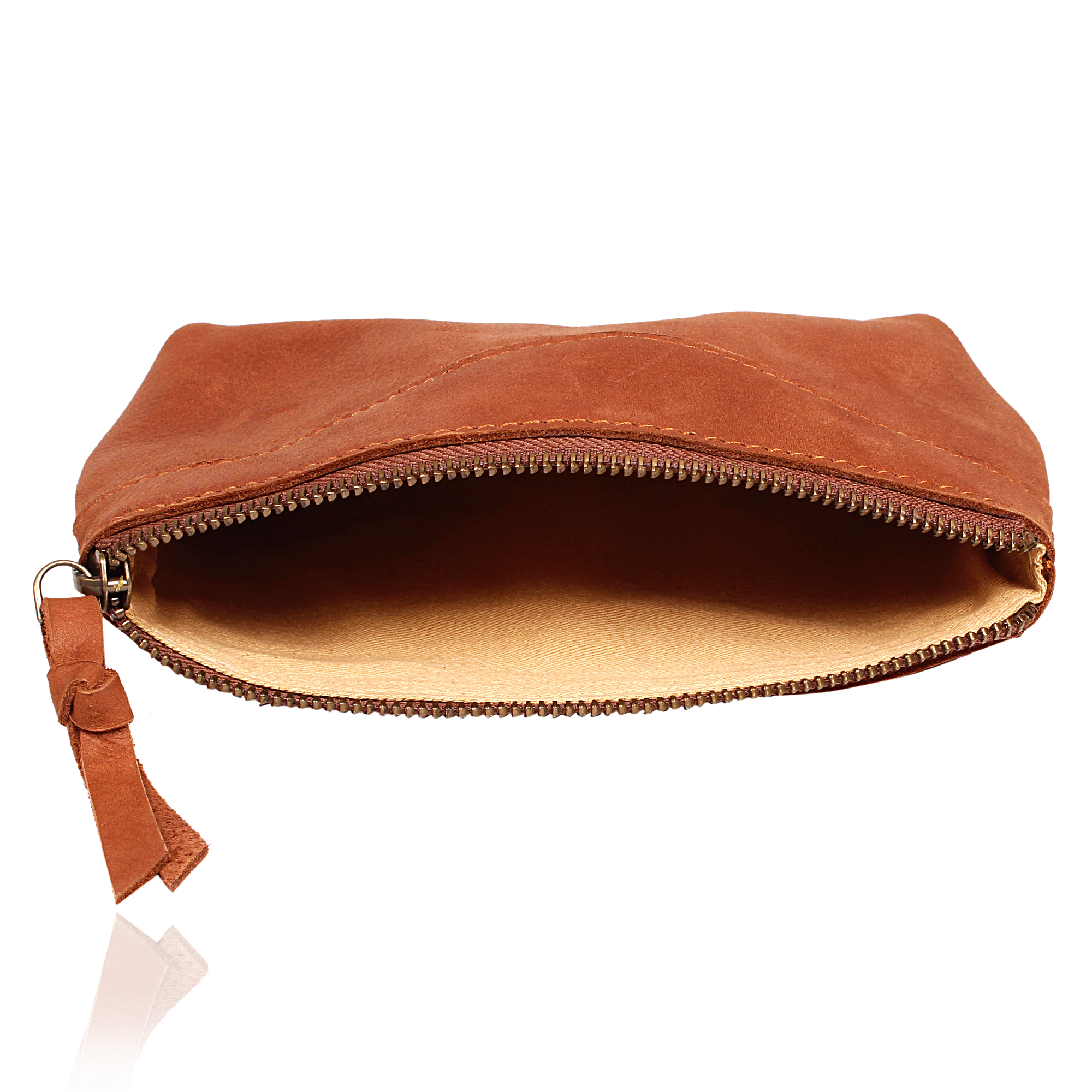 Same As Picture Camel Leather Pouch