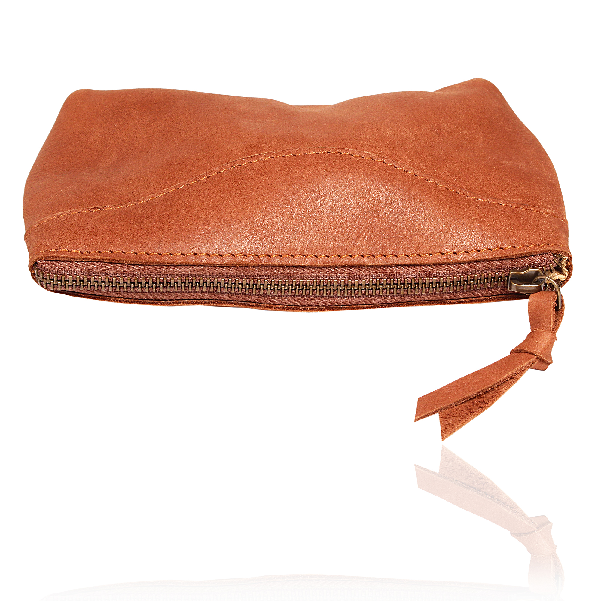 Same As Picture Camel Leather Pouch