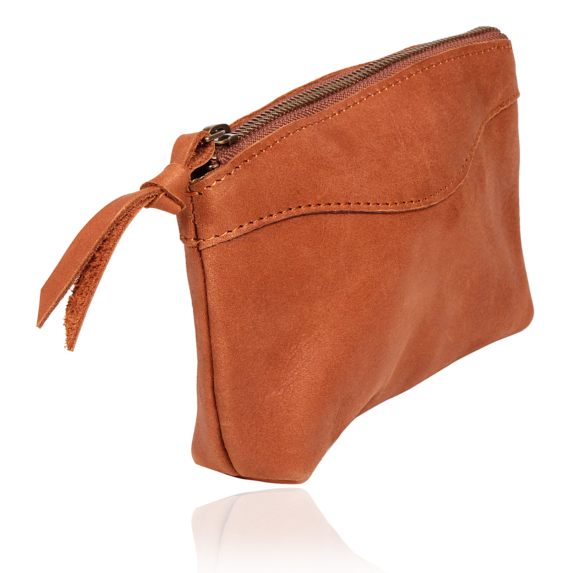 Same As Picture Camel Leather Pouch