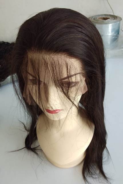 Natural Color Straight Transparent Lace  Human Hair Wigs