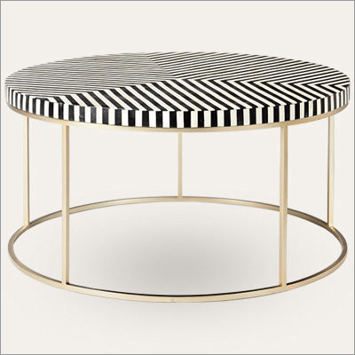 Bone Inlay Tea Table