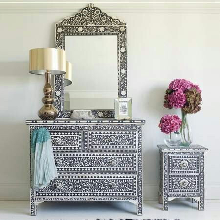 Bone Inlay Dressing Table