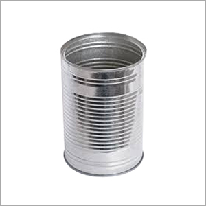 SS Tin Can - 1 Litre Capacity, Stainless Steel Material, Silver Color, Cylinder Shape | Ideal for Beverage Storage, Non-Toxic & Food Safe