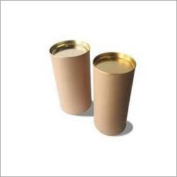 Composite Brown Can - Paperboard, Custom Coating, Brown Color, 5-8 mm Thickness, Cylindrical Shape | Food Safety Grade, Ideal for Beverages and Liquids