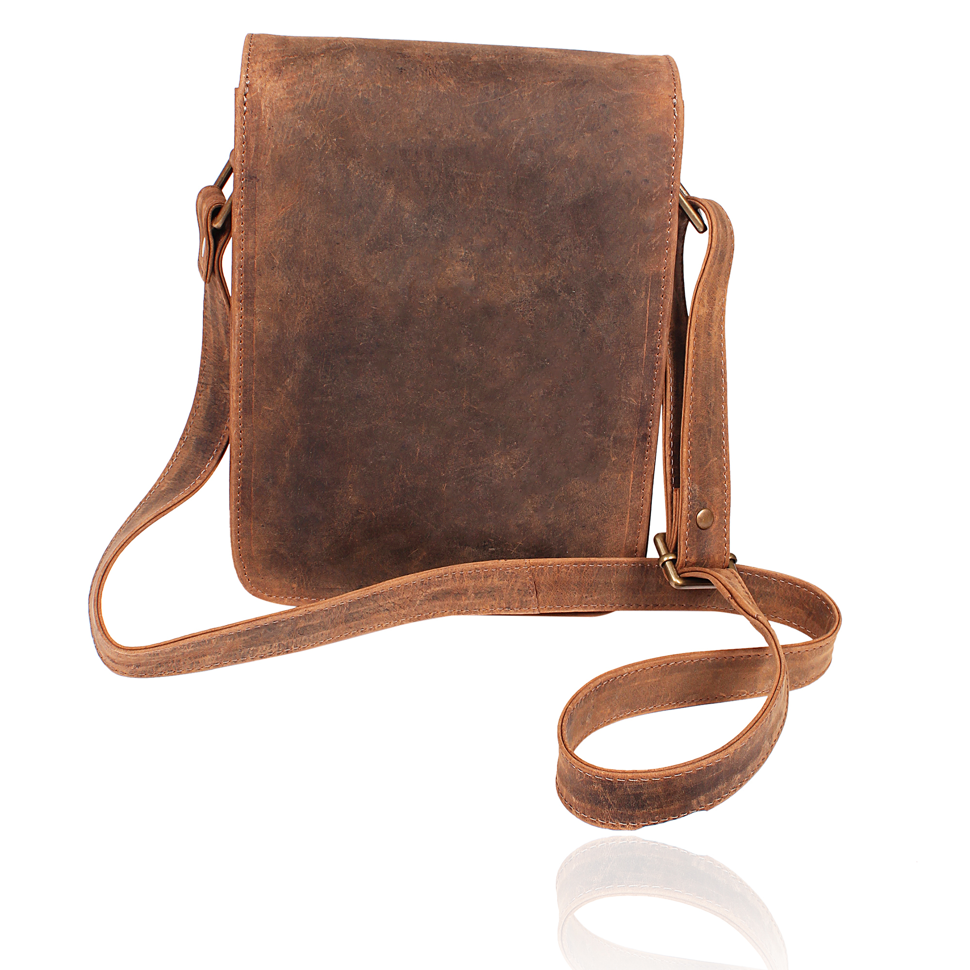 Same As Picture Vintage Leather Messenger Bag