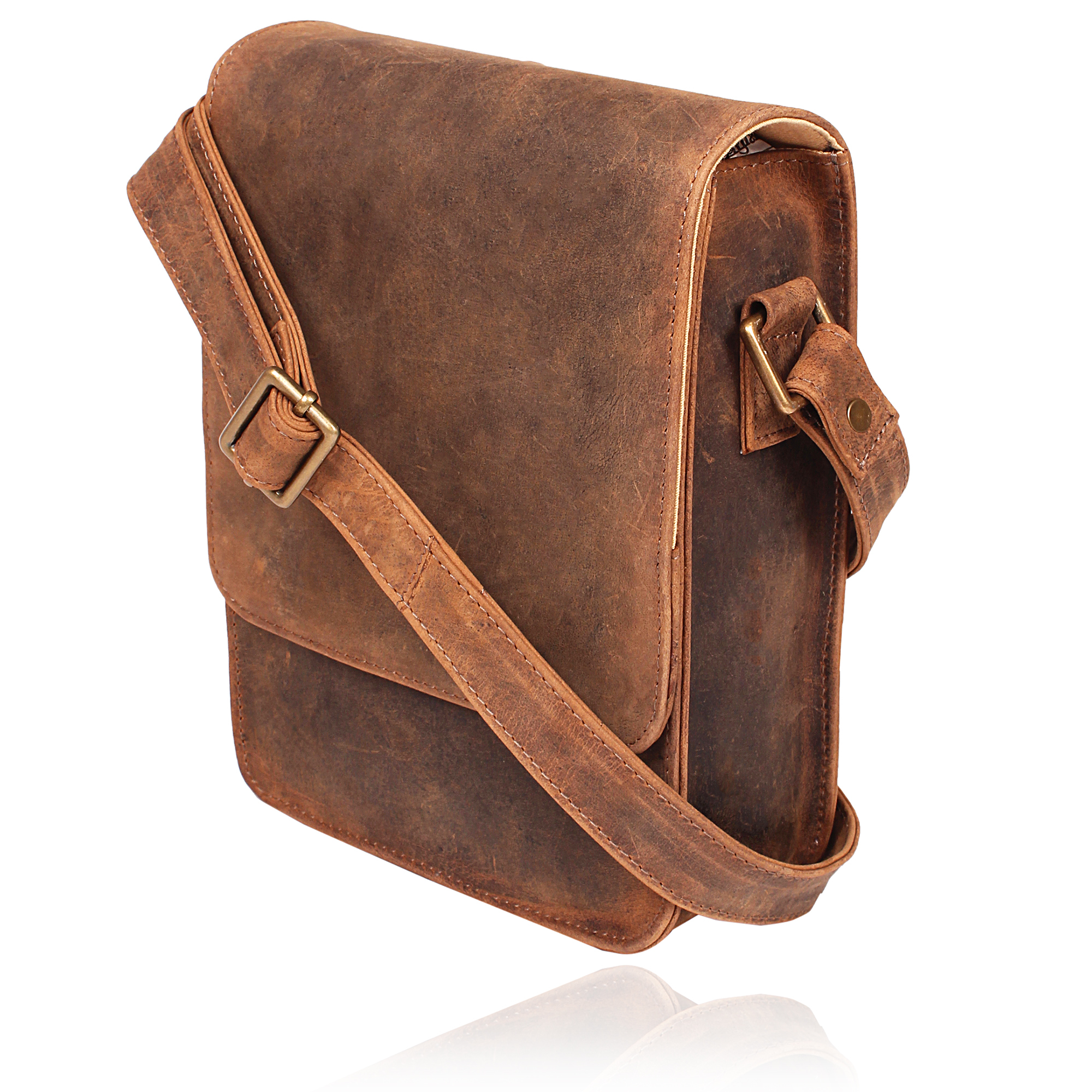 Same As Picture Vintage Leather Messenger Bag