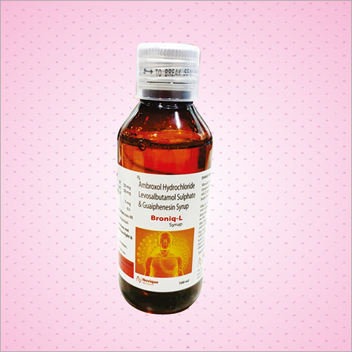 100Ml Ambroxol Hydrochloride Levosalbutamol Sulphate And Guaiphenesin Syrup Liquid