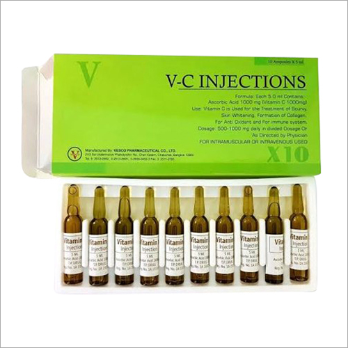 V-C Vitamin C 1000Mg Injections - Physical Form: Liquid