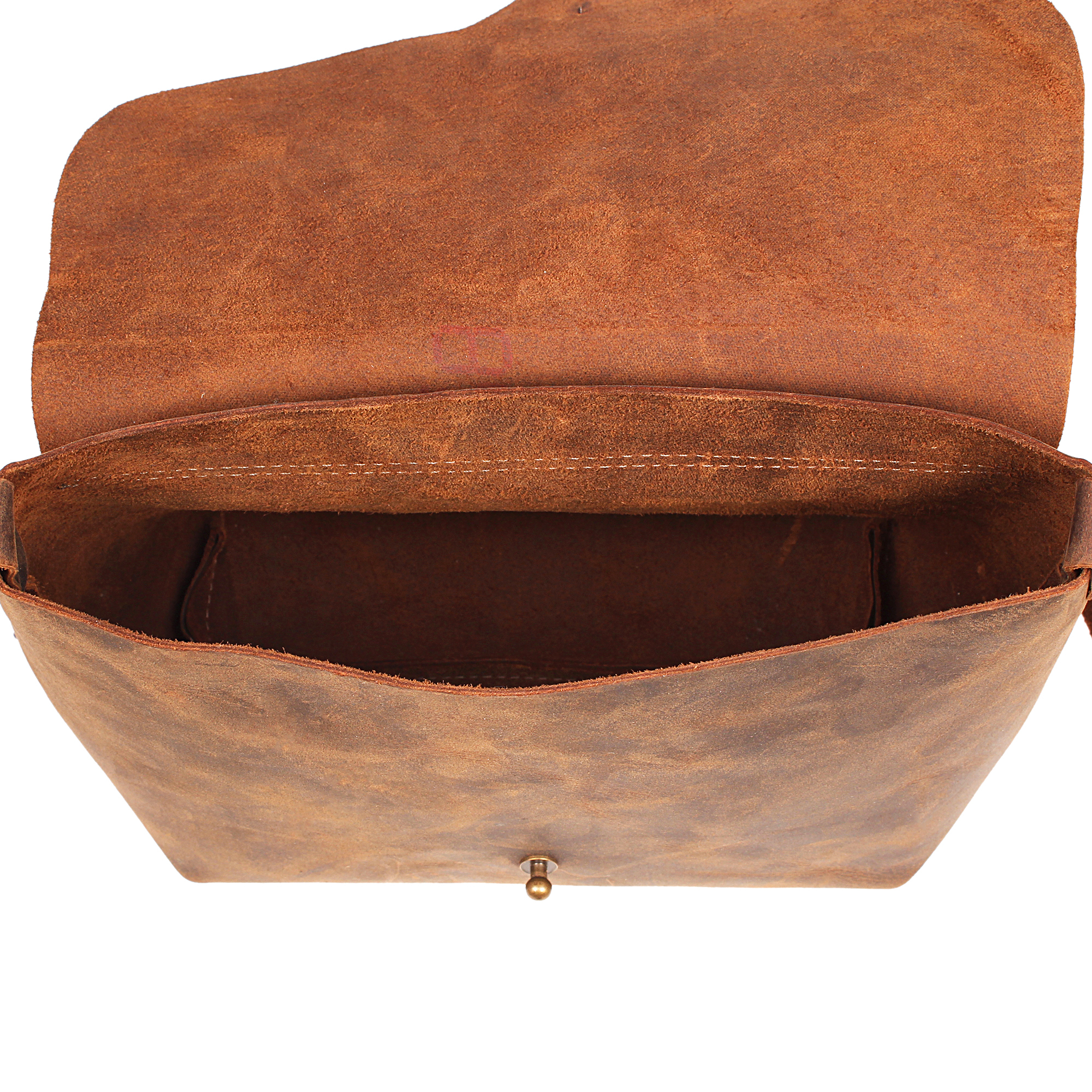 Ladies Leather Sling Bag - Leather, 10x4x7 Inch, Antique Imitation Style | Flawless Finish, Scratch Resistant, Intricate Designer Pattern, Attractive Look