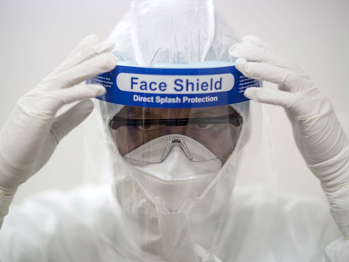 फेस शील्ड (क्लिनिकल आइसोलेशन फेस शील्ड)