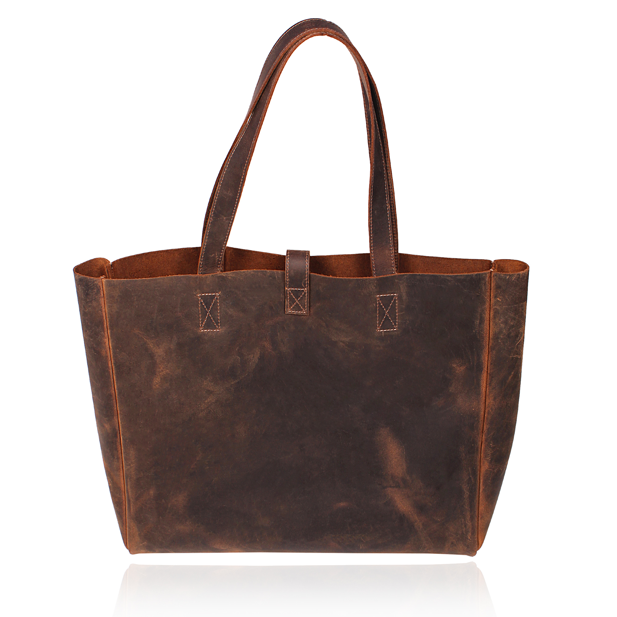 Same As Picture Leather Shopper Tote