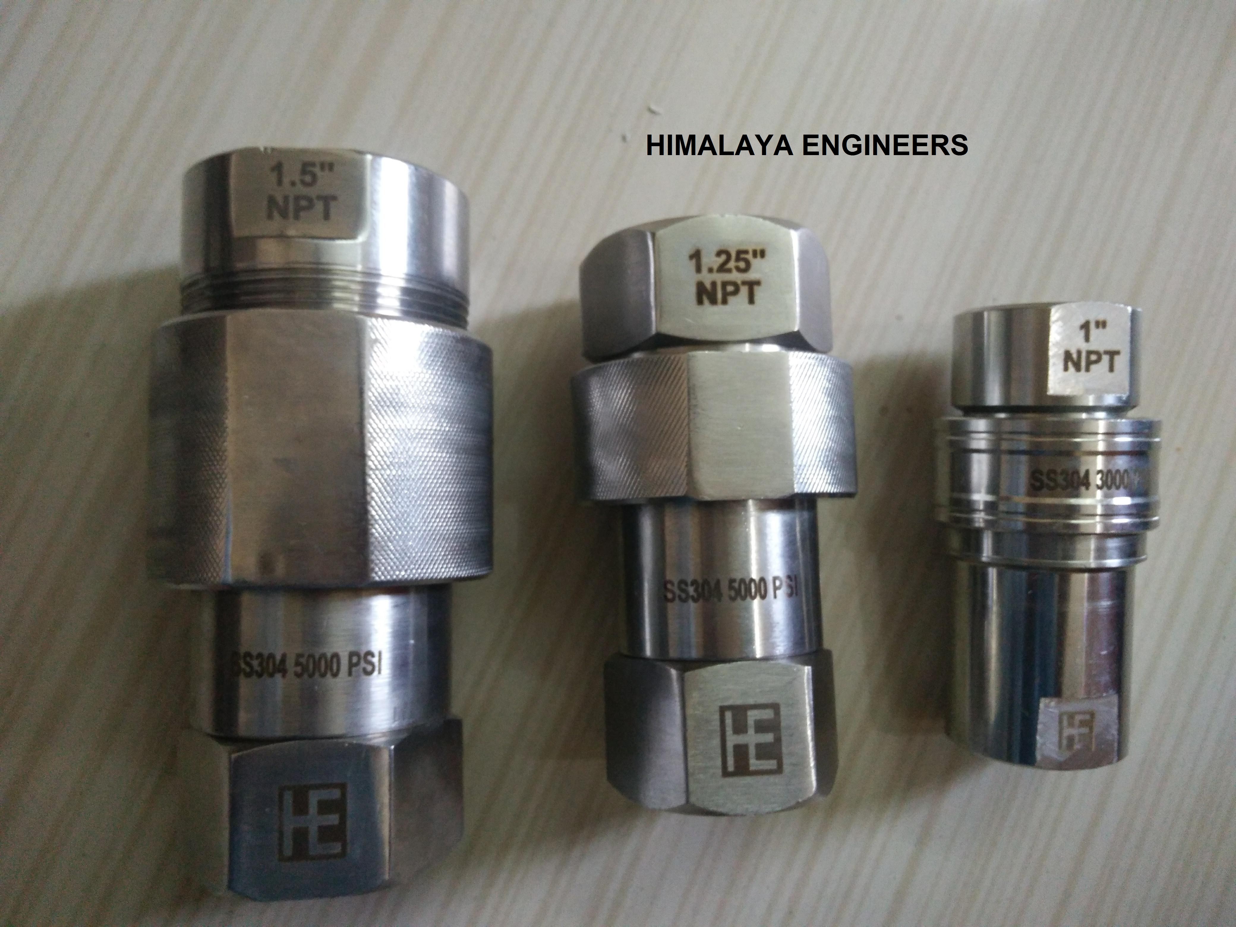Stainless Steel Quick Release Coupling Application: Hydraulic/pneumatic