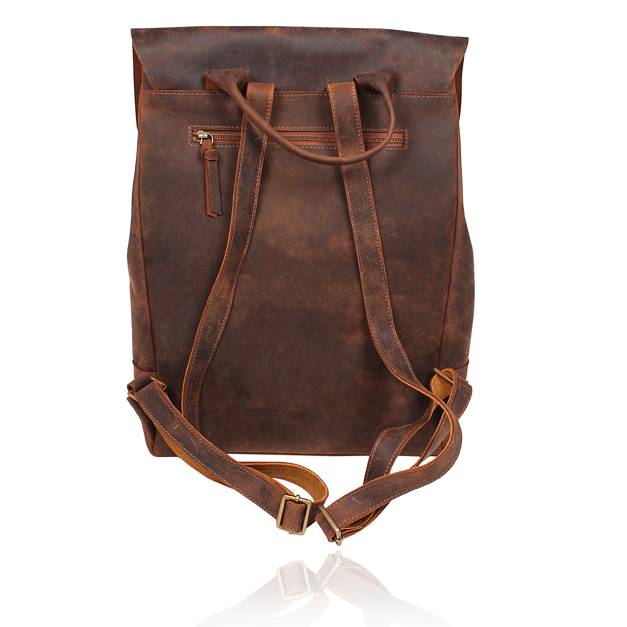 Same As Picture Vintage Leather Backpack