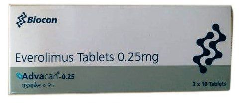 Advacan 0.25mg Ingredients: Everolimus