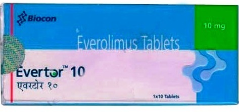 Evertor 10mg Ingredients: Everolimus