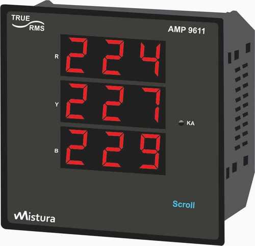 Three Phase Ampere Meter Dimension(L*W*H): 96X96X50 Millimeter (Mm)