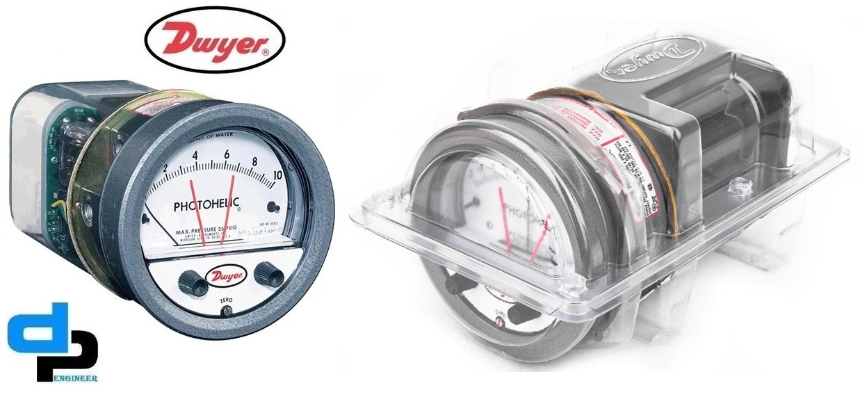 Dwyer A3000-5kpa Photohelic Pressure Switch Gauge Accuracy: A 2% Of Fs At 70a F(21.1a C)