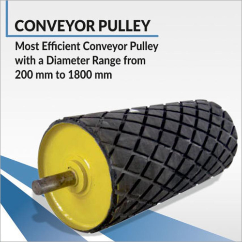 Conveyor Pulley - Color: Black Yellow