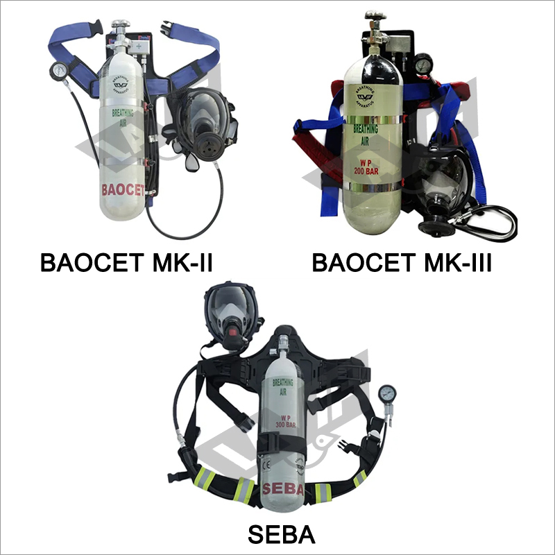 Compressed Air Breathing Apparatus (Scba) - Epdm/silicone Full Face Mask, 30-60 Min Duration | Threaded Demand Valve, Ce Marked, Speech Diaphragm