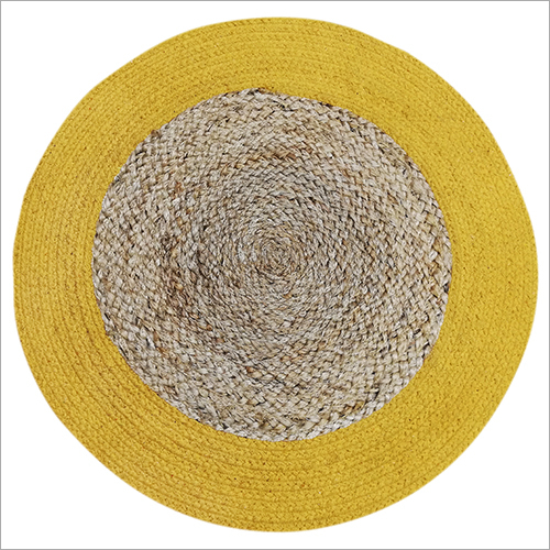 गोल जूट चटाई