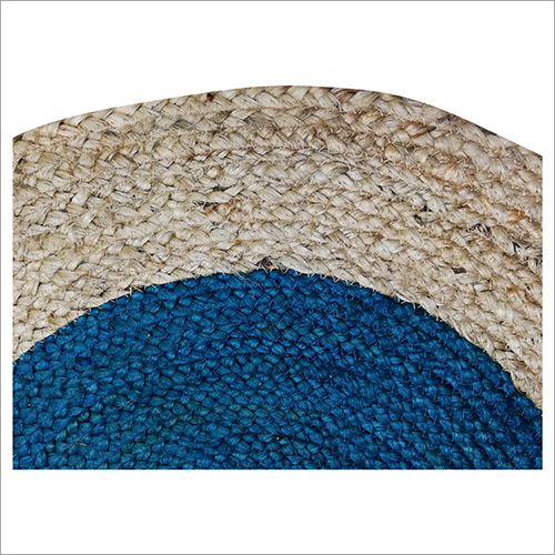 Blue-brown Jute Mat