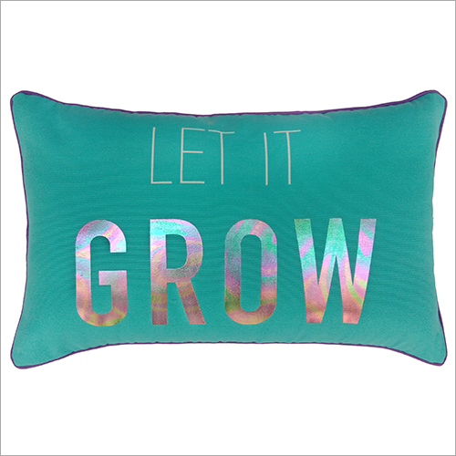 Blue Printed Pillow