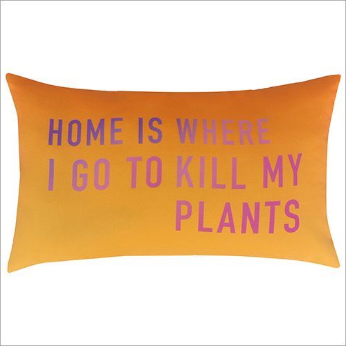 Blue Printed Pillow