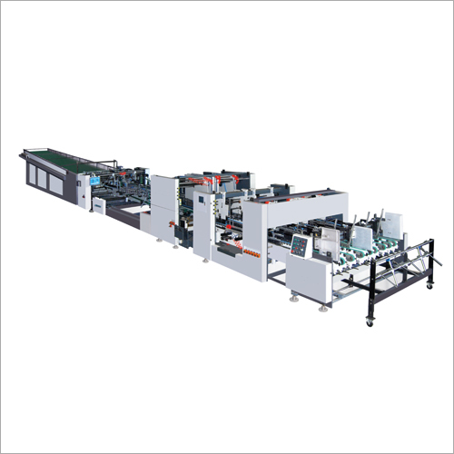 Fully Automatic Folder Gluer Machine With Double Feeder. Dimension(L*W*H): 16 Meter.  Meter (M)