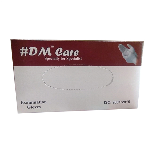 Examination Gloves - Latex, Medium Size, 260 mm Sleeve Length | White, Disposable, Mid Forearm Design, Non-Sterile