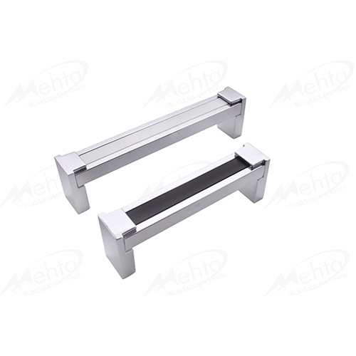 Handle H 167 - Aluminum, 96-288 mm | Silver and Brown Finish, Versatile Size Options for Enhanced Functionality