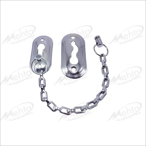Furniture Fitting Door Chain 2 - Metal Construction, Chrome Finish | Durable Door Chain No.2 for Secure Furniture Accessories