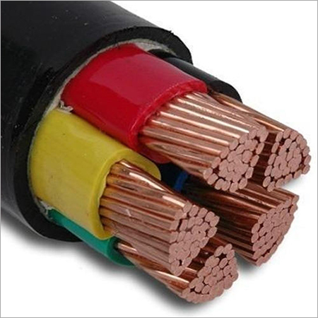 PVC Cable - 10mm Outer Diameter, Black Color | Stranded Copper Conductor, 600V Rating, 75°C Insulation
