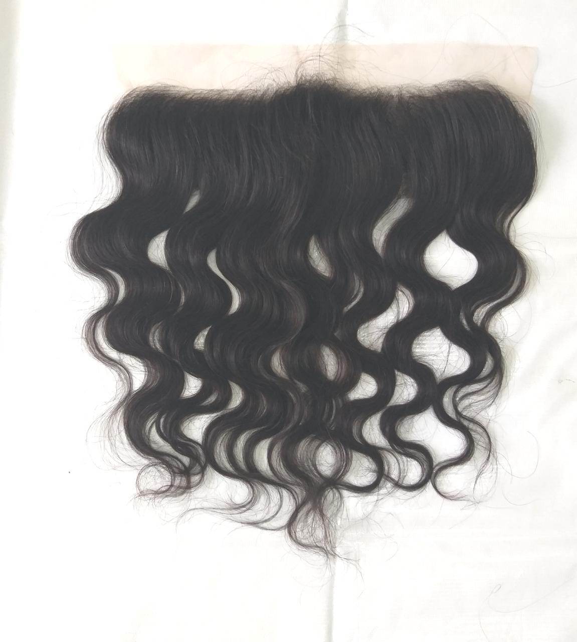 Raw Indian Wavy Hair Lace Frontal Swiss Transparent Frontal Application: Profesional