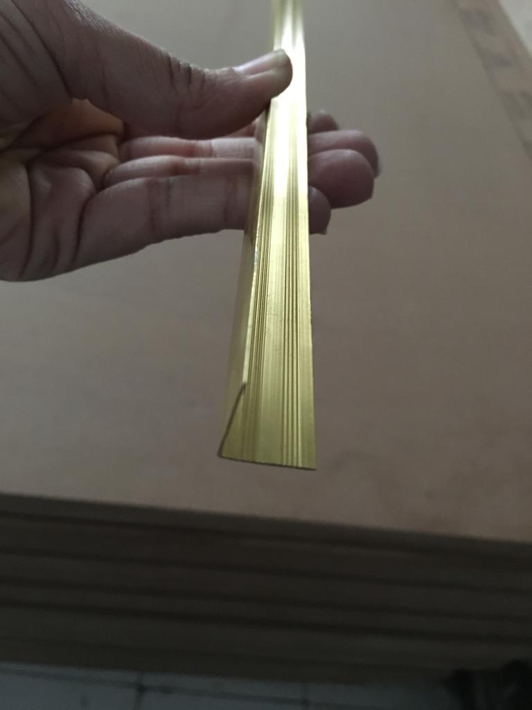 H Profile - Metal Cladding, 8ft. | Glossy Finish, Seamless Joint Coverage For Marble And Pvc Wall Sheets