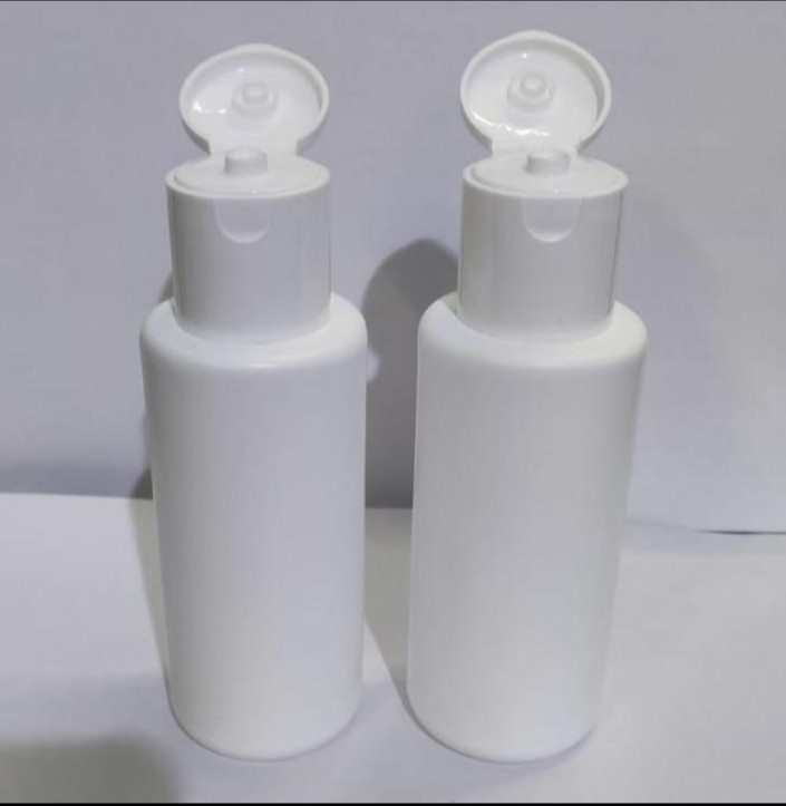 Sanitizer Bottle - 100ml Hdpe Plastic Bottle With Narrow Flip Top Lid, Refillable, Ideal For Easy Pocket And Bag Carrying