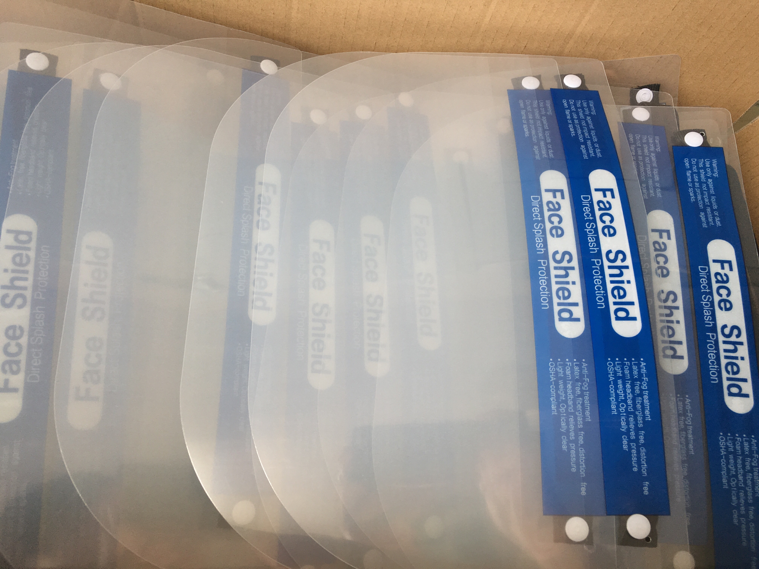 Plastic Protection Isolation Anti-fog Full Face Shield With Sponge