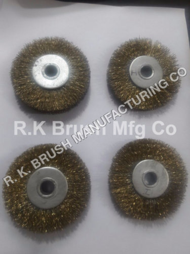 Brass Deburring Brush - Color: Golden