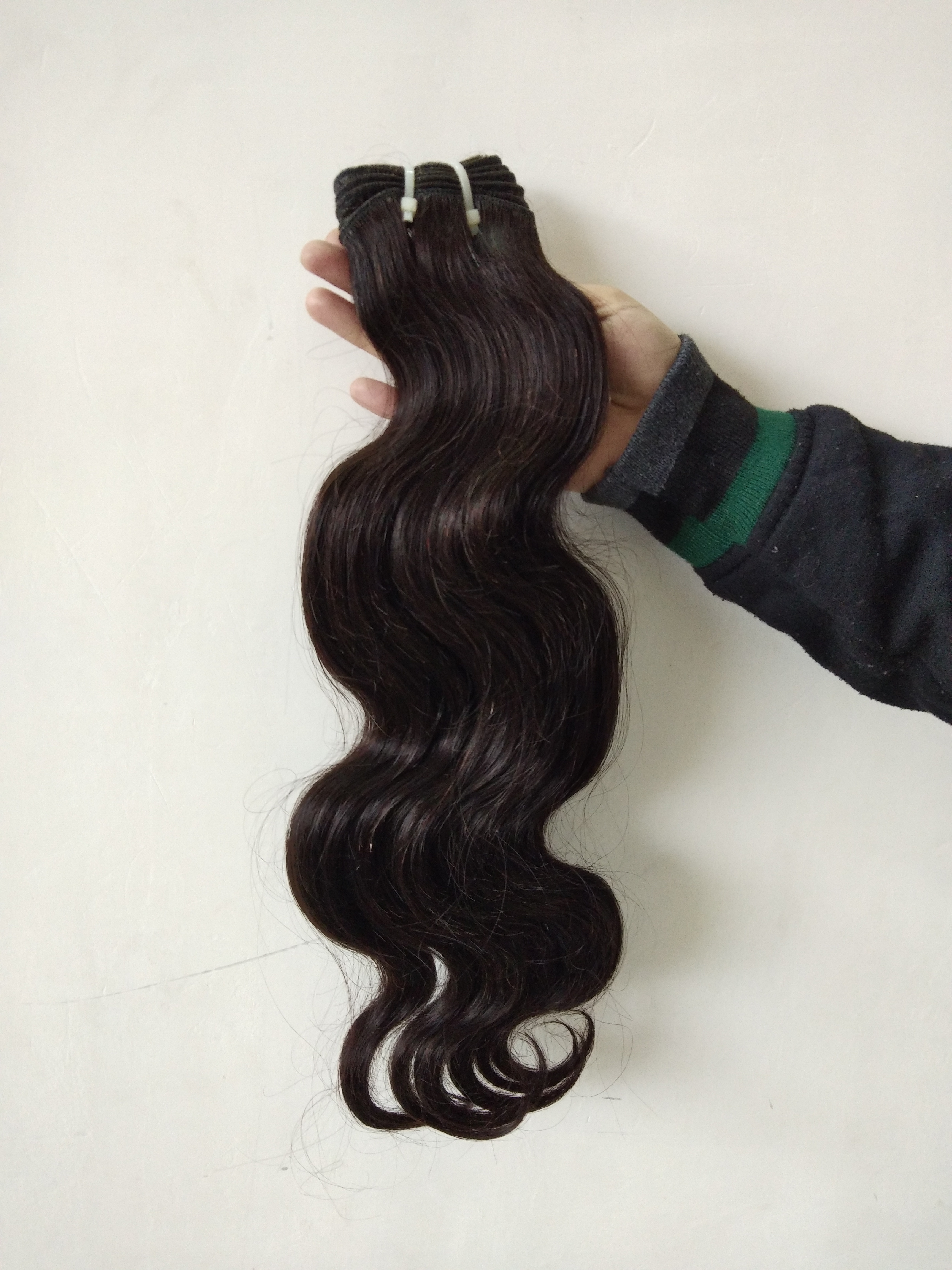 Natural Color Virgin Body Wave Hair - 100% Human Indian Hair, 8-40 Inch Lengths | Tangle-free, Shedding-free, Easy Maintenance, Cuticle-aligned, Long Lasting