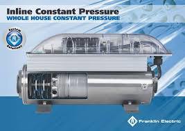 Inline Pressure Booster System With Vfd (Franklin Electric) - Material: Ss 304