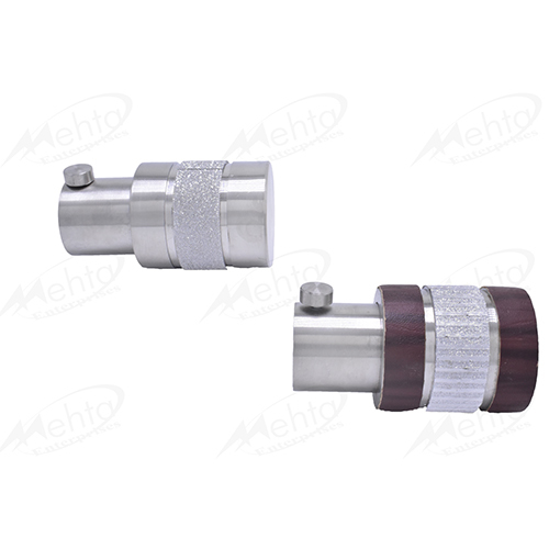 Curtain Bracket No. 34 - Stainless Steel , Silk Silver and Leather Finish with Polishing, 3-Line Silk Design