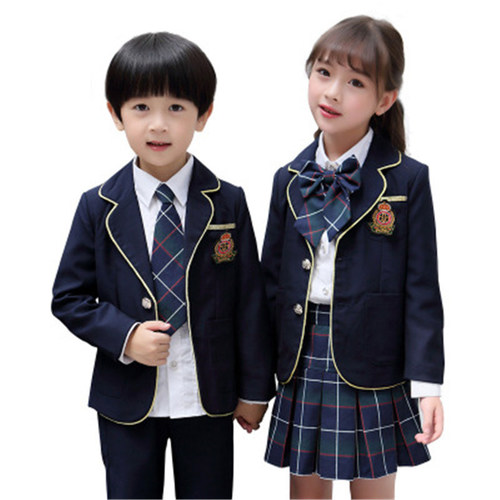 Kids School Uniform Set - Cotton, Customized Size 2-10 Years | Breathable, Washable, Embroidered Logo, O-Neck Design, Short & Long Sleeve Variants