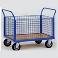 Material Storage Trolley - Customized Size, Durable Manual Platform Trolley | Strong and Efficient for Industrial Usage