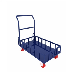 Steel Material Handling Trolley - Steel, Customized Size, Yellow/blue/green | Durable, Strong, Manual Operation, 500-1000 Kg Lifting Capacity, 1-year Warranty