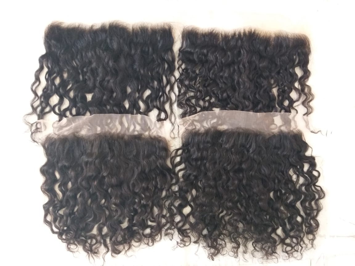 Raw Curly Hd Lace Frontal Swiss Transparent 13x4 Hair Grade: Remy Hair