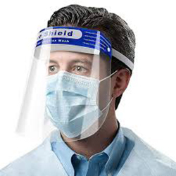 PPE Face Shield - Polycarbonate Material, Transparent Color - Disposable Design for Personal Care Applications
