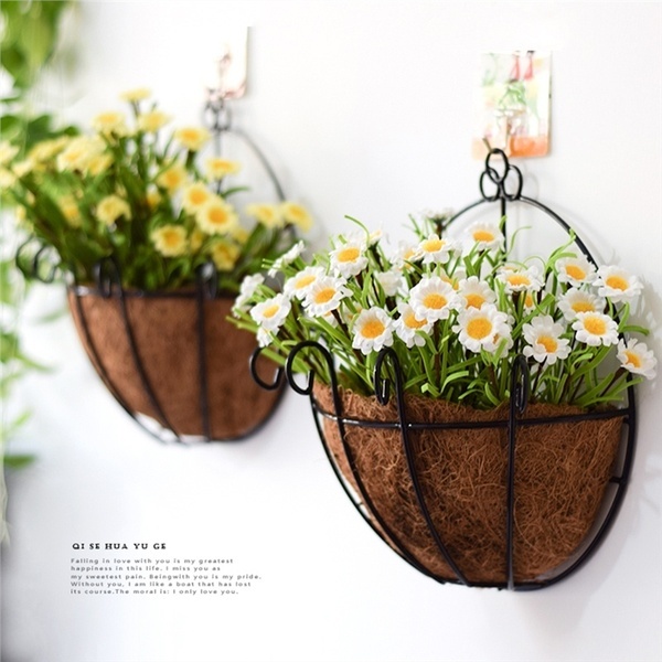 Coir Garden 10 Inch Coir Hanging Basket - Coconut Fiber, 10 Inch Diameter, Light Brown Color | Eco-friendly, Circular Shape, Ideal Home Decoration