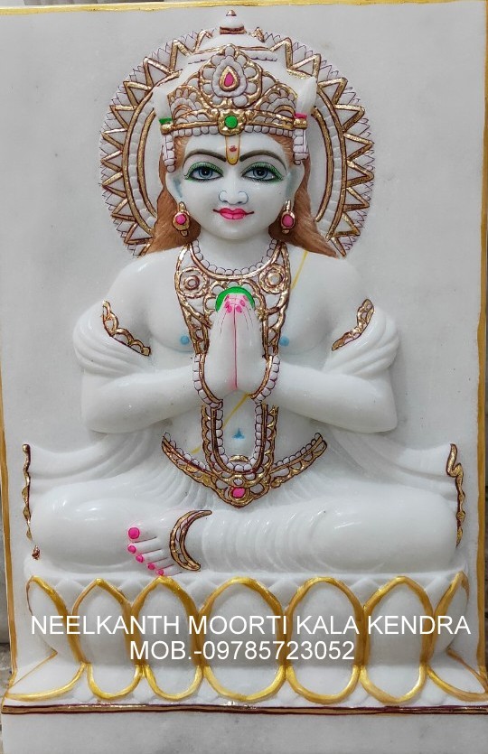 Marble Buddha Avatar - Height: 24 Inches Inch (In)