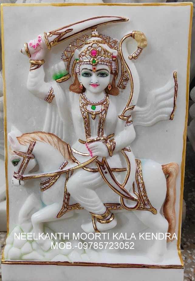Marble Kalki Avatar - Height: 12 Inches Inch (In)